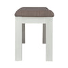 Brook Bay Uph Dining Bench in Textured White image