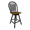 Carolina Crossing Windsor Swivel Counter Chair - Black