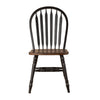 Liberty Furniture Carolina Crossing Windsor Side Chair in Black (Set of 2) image