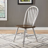 Liberty Furniture Carolina Crossing Windsor Side Chair in White (Set of 2)