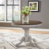 Carolina Crossing Pedestal Table Set- White image