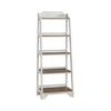 Magnolia Manor Leaning Pier Bookcase in Antique White & Weathered Bark image
