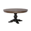 Americana Farmhouse Single Pedestal Table Base- Black image