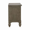 Americana Farmhouse 2 Drawer Nightstand in Dusty Taupe and Black image