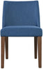 Liberty Furniture Space Saver Nido Chair (Blue) in Satin Walnut (Set of 2) image