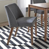 Liberty Furniture Space Saver Nido Chair (Grey) in Satin Walnut (Set of 2)