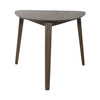 Space Saver Triangle Table in Satin Walnut