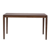 Space Saver Rectangular Leg Table in Satin Walnut