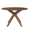 Space Saver Round Pedestal Table in Satin Walnut image