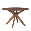 Space Saver Round Pedestal Table in Satin Walnut image