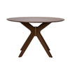 Space Saver Round Pedestal Table in Satin Walnut image