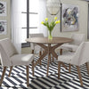 Space Saver Round Pedestal Table in Satin Walnut image