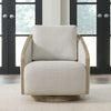 Nora Uph Swivel Accent Chair - Light Brown image