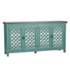 Kensington 4 Door Accent Cabinet in Turquoise