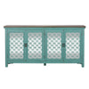 Kensington 4 Door Accent Cabinet in Turquoise
