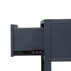 Liberty Furniture Midnight 1 Shelf Accent Table in Wire Brushed Denim