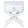 Liberty Furniture Midnight 1 Drawer Accent Table in Wire Brushed White image