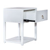 Liberty Furniture Midnight 1 Shelf Accent Table in Wire Brushed White