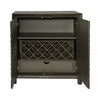 Liberty Furniture Chaucer 2 Door Wine Accent Cabinet in Aged Whiskey