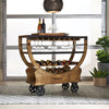 Liberty Furniture Danley Accent Bar Trolley in Weathered Brown