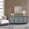 Marisol 74 Inch 4 Door Accent TV Stand - Blue image