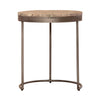Eclipse Nesting Tables in Greystone Marble Top w/ Pewter Metal image