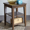 Liberty Furniture Lake House Tiered Table in Rustic Brown Oak