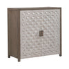 Chatfield Accent Console in Antique White with Tobacco Top EST SHIP TIME APPX 4 WEEKS