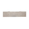 Kinsley 4 Door Accent Cabinet in Washed Taupe & Silver Champagne EST SHIP TIME APPX 4 WEEKS