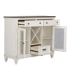 Allyson Park Buffet in White with Charcoal image