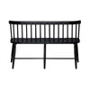 Liberty Furniture Capeside Cottage Spindle Back Dining Bench in Royal Black