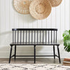 Liberty Furniture Capeside Cottage Spindle Back Dining Bench in Royal Black