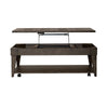 Liberty Furniture Arrowcreek Lift Top Cocktail Table in Weathered Stone image