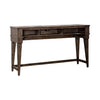 Arrowcreek Console Bar Table in Weathered Stone