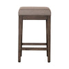 Arrowcreek Upholstered Console Stool in Weathered Stone