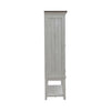 River Place Bar Cabinet in Riverstone White & Tobacco EST SHIP TIME APPX 4 WEEKS