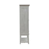 Liberty Furniture River Place Bar Cabinet in Riverstone White & Tobacco EST SHIP TIME APPX 4 WEEKS