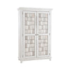 River Place Armoire in Riverstone White and Tobacco image