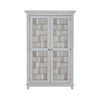 River Place Armoire in Riverstone White and Tobacco