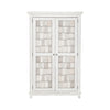 River Place Armoire in Riverstone White and Tobacco image