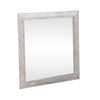River Place Mirror in Riverstone White and Tobacco