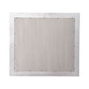 River Place Mirror in Riverstone White and Tobacco
