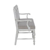 River Place Panel Back Bench in Riverstone White & Tobacco