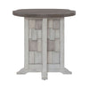 Liberty Furniture River Place Round Chairside Table in Riverstone White & Tobacco image