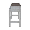 Liberty Furniture River Place Console Bar Table in Riverstone White & Tobacco