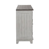 River Place Accent Server in Riverstone White & Tobacco
