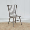 Liberty Furniture River Place Windsor Back Side Chair (Set of 2) in Riverstone Gray & Tobacco