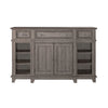 River Place Breakfront Server in Riverstone Gray & Tobacco