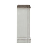 Magnolia Manor Accent Cabinet in Antique White & Weathered Bark EST SHIP TIME APPX 4 WEEKS image