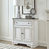 Magnolia Manor Accent Cabinet in Antique White & Weathered Bark EST SHIP TIME APPX 4 WEEKS image